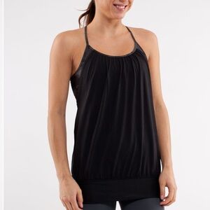 Lululemon Camo Grey/Black Bra -Black Tank